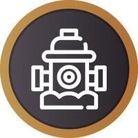 Fire Hydrant Creative Icon Design vector