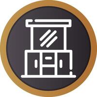 Dressing Table Creative Icon Design vector