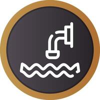 Waste Water Creative Icon Design vector