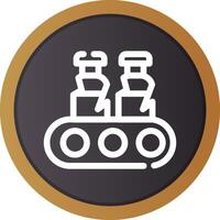 Conveyor Belt Creative Icon Design vector