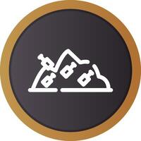 Landfill Creative Icon Design vector