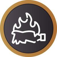 Burn Creative Icon Design vector