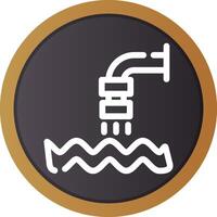 Waste Water Creative Icon Design vector