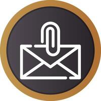 Attach File Email Creative Icon Design vector