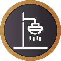 Roof Shower Creative Icon Design vector