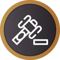 Law Hammer Creative Icon Design vector