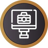 Lcd Camera Creative Icon Design vector