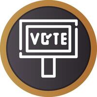 Vote Creative Icon Design vector