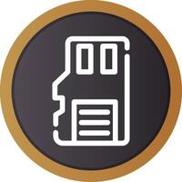 Sd Card Creative Icon Design vector