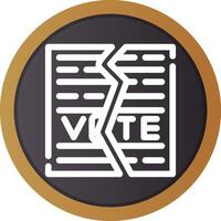 Ballot Creative Icon Design vector