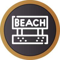 Beach Creative Icon Design vector