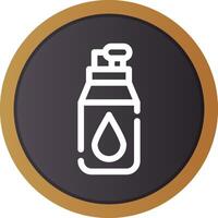 Water Bottle Creative Icon Design vector