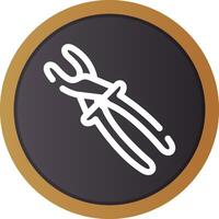 Needle Nose Pliers Creative Icon Design vector