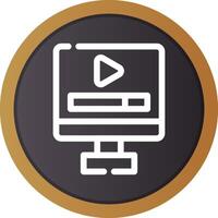 Video Play Creative Icon Design vector