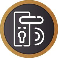 Door Lock Creative Icon Design vector