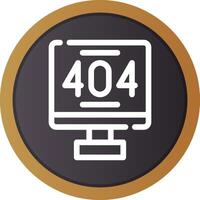 Error 404 Creative Icon Design vector