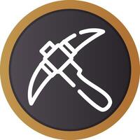 Pickaxe Creative Icon Design vector
