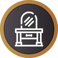 Dressing Table Creative Icon Design vector