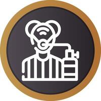 Oxygen Mask Creative Icon Design vector