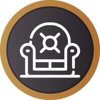 Armchair Creative Icon Design vector