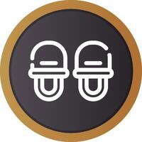 Slippers Creative Icon Design vector