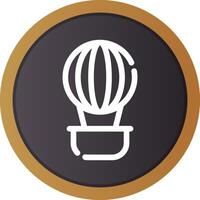 Hot Air Balloon Creative Icon Design vector