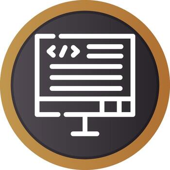 diseño de icono creativo de código vector