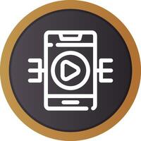 Live Streaming Creative Icon Design vector