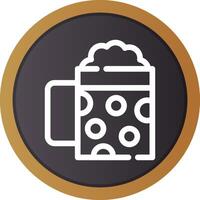 Pint Of Beer Creative Icon Design vector