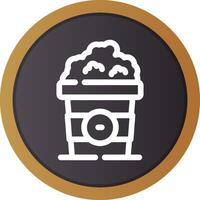 Popcorn Creative Icon Design vector