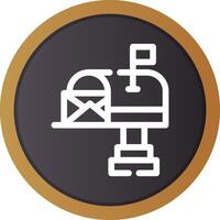 Mail Box Creative Icon Design vector