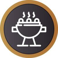 Grill Creative Icon Design vector