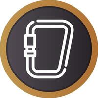 Carabiner Creative Icon Design vector