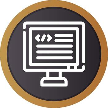 diseño de icono creativo de código vector