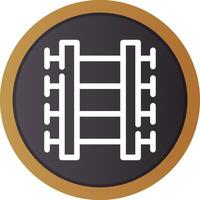 Train Tracks Creative Icon Design vector