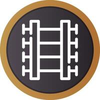 Train Tracks Creative Icon Design vector