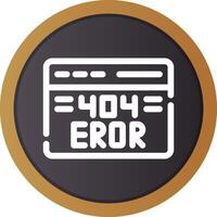 Diseño de icono creativo de error 404 vector