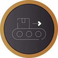 Conveyor Belt Creative Icon Design vector