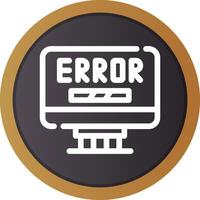 Error Creative Icon Design vector