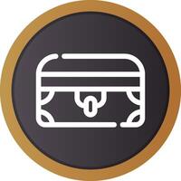 Treasure Chest Creative Icon Design vector