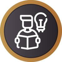 Self Learning Creative Icon Design vector