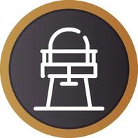 High Chair Creative Icon Design vector