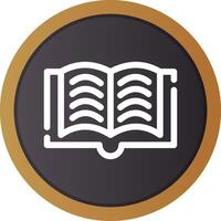 Open Book Creative Icon Design vector