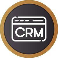 CRM Creative Icon Design vector
