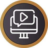 Video Tutorial Creative Icon Design vector