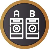 AB Testing Creative Icon Design vector