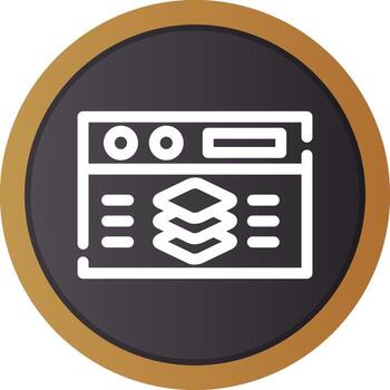 Full Stack Developer Creative Icon Design vector