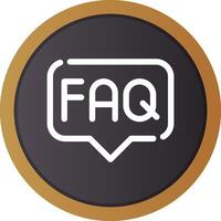 FAQ Creative Icon Design vector
