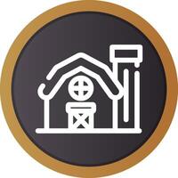 Farm House Creative Icon Design vector