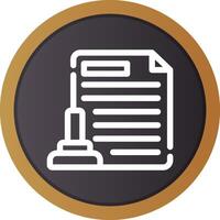 Legal Document Creative Icon Design vector